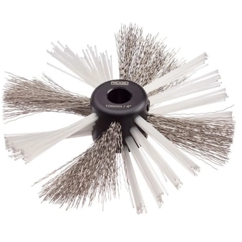 RIDGID K9-306 4" Nylon/Steel Cleaning Brush For 3/8" Cable 68993