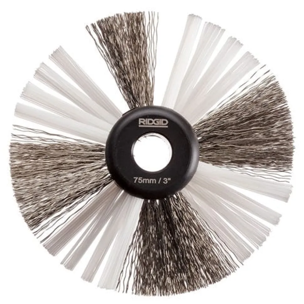 RIDGID K9-306 3" Nylon/Steel Cleaning Brush For 3/8" Cable 68988