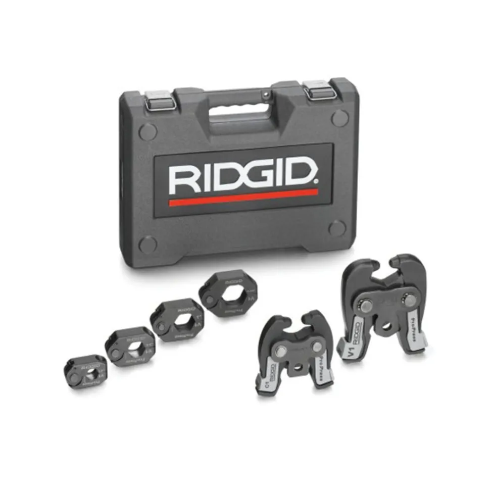 RIDGID Standard & Compact ProPress V1/C1 Combo Kit, 1/2",1-1/4" Ring 28048