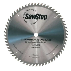 SawStop Table Saws SawStop 10" 60-Tooth Combination Table Saw Blade CB104 184 CB104 184