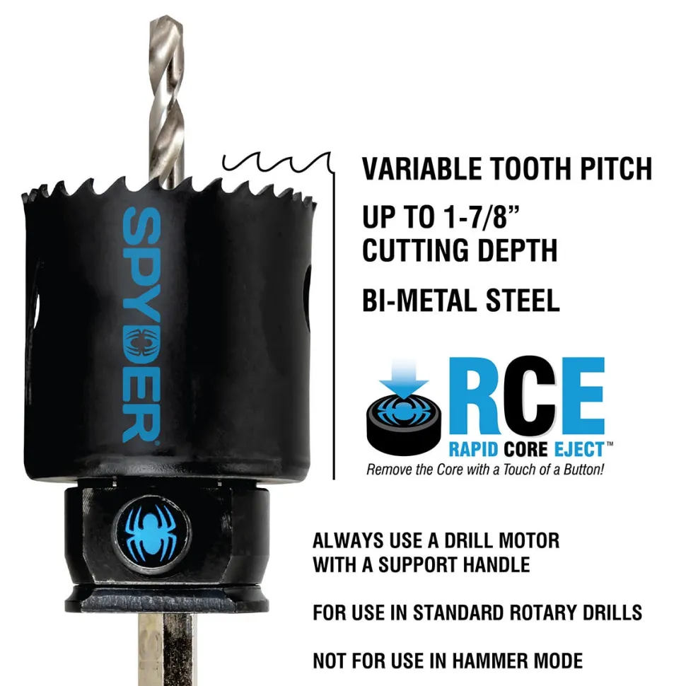 Spyder 2-1/2" Bi-Metal Hole Saw 600087CF