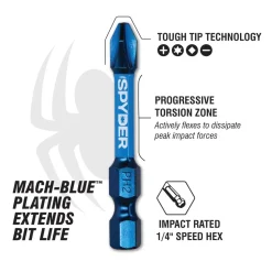 Spyder 6" PH2 Impact Driver Bit 19060