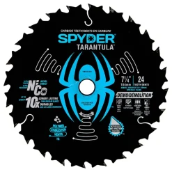 Spyder 7-1/4" 24-Tooth TCT Demolition Circular Saw Blade 13006