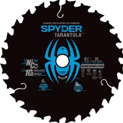 Spyder 6-1/2" 24-Tooth TCT Demolition Circular Saw Blade 13041