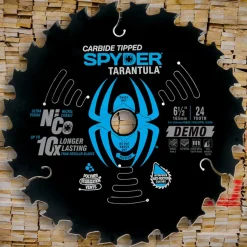 Spyder 6-1/2" 24-Tooth TCT Demolition Circular Saw Blade 13041