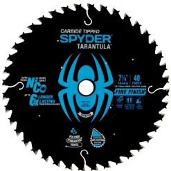 Spyder 7-1/4" 40-Tooth TCT Fine Circular Saw Blade 13007