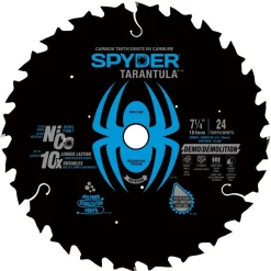 Spyder 7-1/4" 24-Tooth TCT Framing Circular Saw Blade (3-Pack) 13050