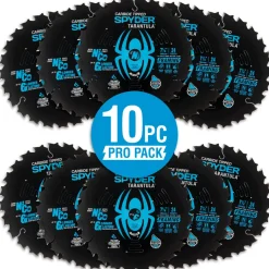 Spyder 7-1/4" 24-Tooth TCT Framing Circular Saw Blade (10-Pack) 13017