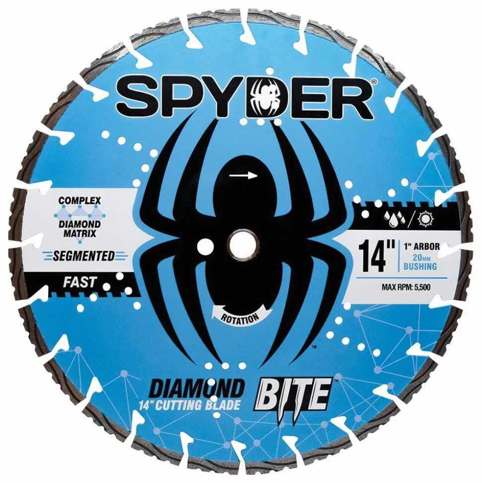 Spyder 14" Wet/Dry Turbo Segmented Diamond Saw Blade 14126