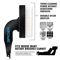 Spyder Nylon Brush Reciprocating Saw Blade Attachment 400006