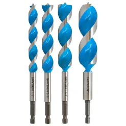 Spyder 4-Piece Assorted Woodboring Power Bit Set (1/2, 5/8, 3/4, 1") 15001