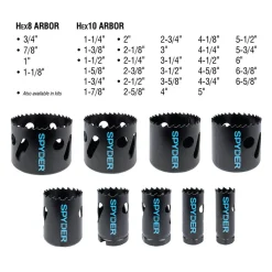 Spyder 13-Piece Bi-Metal Hole Saw Kit 600887