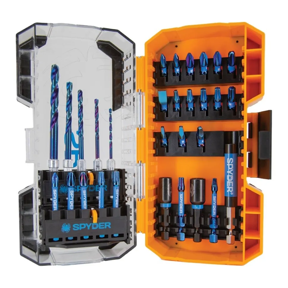 Spyder 30-Piece Drill And Impact Driver Bit Kit 19032
