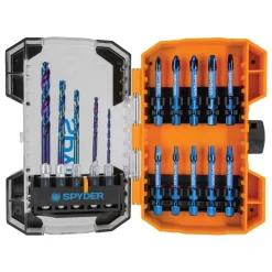 Spyder 15-Piece Drill And Impact Driver Bit Kit 19031