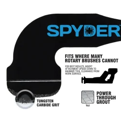 Spyder 2-Piece Grout Removal Tool Reciprocating Saw Attachment Set (1/16 to 3/16