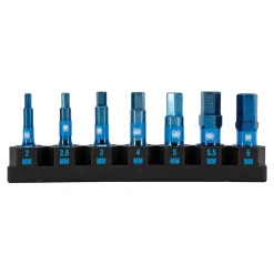 Spyder 7-Piece Metric Impact Driver Hex Bit Set (2, 2.5, 3, 4, 5, 5.5, 6mm) 19066