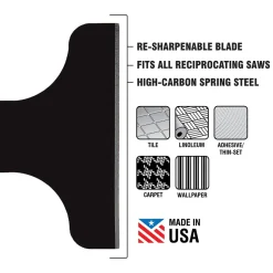 Spyder 3-Piece Scraper Blade Reciprocating Saw Attachment Set (2, 4, and 6