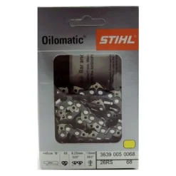 STIHL 18 Inch Chainsaw Chain, 18 Inch Chainsaw Chain for 36390050068/3639 005 0068 26RS 68