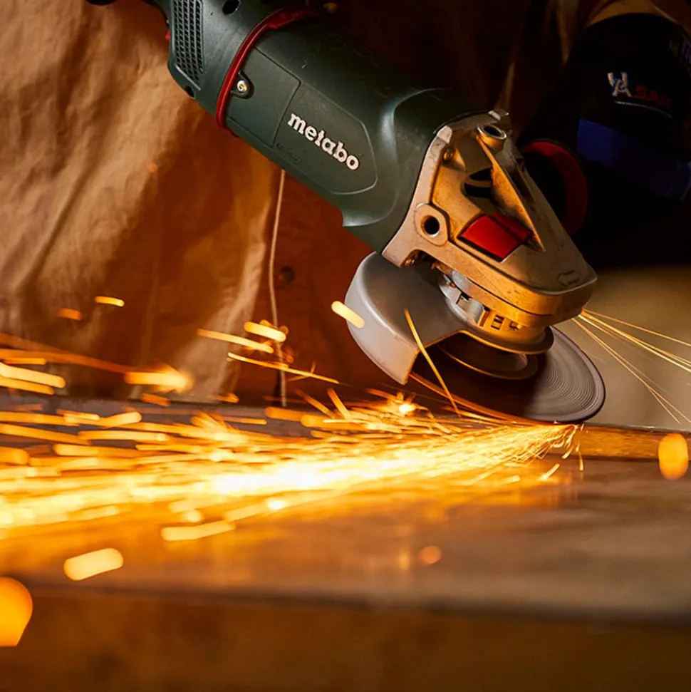 United Abrasives Sait A24N Fast Grinding Wheel 4 1/2" x 1/4" x 5/8-11" (Type 27/Depressed Center) with Super-Lock™ Hub, 10 Pack 20160