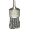 Weiler Knot Wire End Brush, Steel Bristles, 3/4" x 0.020" Wire, 25000 RPM, 1/4" Stem 10026