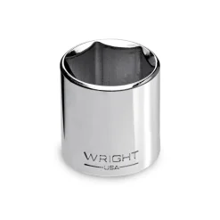 Wright Tool 1/4" Drive 6 Point Standard Socket - 7/16" 2014