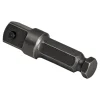 Wright Tool 1/2" Drive Power Adaptor - 7/16" Hex Male x 1/2" Square w/Pin Lock 4422